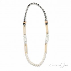 Beach Navy Woven Necklace