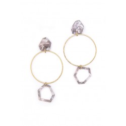 Pastel Resin Hoop Earring