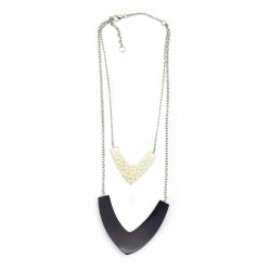 Hayman Opaque V Cut Pendent Necklace