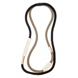 Lee Cord Necklace Black/Taupe