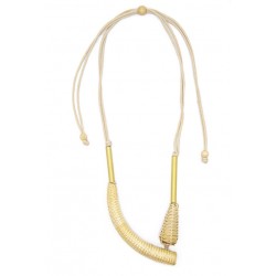 Hapao Straw Horn Necklace