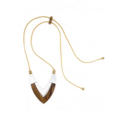Hayman Timber V Cut Pendant Necklace