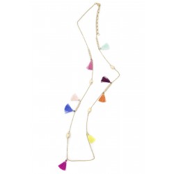 Sea Shells Tassel Gold Chain Necklace